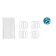 Shower Curtain Berilo SC-EVA Transparent Polyethylene EVA 180 x 180 cm Frames (12 Units)
