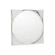 Wall mirror 1270 White Black 45 x 45 x 3 cm Circle (4 Units)
