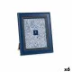 Photo frame Crystal Blue Plastic (6 Units) (2 x 33 x 28 cm)