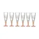 Champagne glass Exotic Crystal Salmon 6 Units (170 ml)