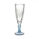 Champagne glass Vivalto Exotic Blue Crystal 170 ml (6 Units)