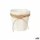 Macetero Ibergarden WY18-71 Blanco Marrón Tela Cuerda Plástico Lazo 14 x 12,5 x 14 cm 14 x 14 x 14 cm (24 Unidades)