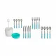Set de Cubiertos Kinvara HQ223H10 Azul Acero Inoxidable (8 Unidades)