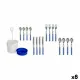 Set de Cubiertos Kinvara HQ233H10 Azul Acero Inoxidable (8 Unidades)