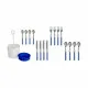 Set de Cubiertos Kinvara HQ233H10 Azul Acero Inoxidable (8 Unidades)