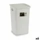 Laundry Basket Stefanplast Elegance White Plastic 50 L 36,5 x 54,5 x 38 cm (6 Units)