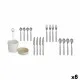 Set de Cubiertos Kinvara HQ223H10 Gris Acero Inoxidable (8 Unidades)