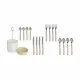 Set de Cubiertos Kinvara HQ223H10 Beige Acero Inoxidable (8 Unidades)