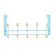 Door Coat Rack Blue Wood Metal 35 x 17 x 15 cm (6 Units)