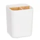 Toothbrush Holder Berilo B9041-WHITE White Bamboo polypropylene 9 x 11 x 9 cm (6 Units)