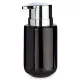 Soap Dispenser Berilo J1017-A-NEGRO Black Silver Metal Ceramic 350 ml 7 x 14,5 x 8,5 cm (6 Units)