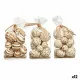 Set de Bolas Decorativas Blanco Marrón (12 Unidades)