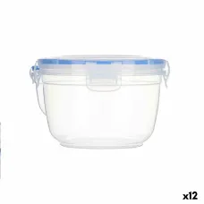 Hermetic Lunch Box Leknes 30512 Transparent polypropylene Cylinder 1,2 L 15,5 x 10,5 x 15,5 cm (12 Units)