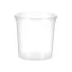Round Lunch Box with Lid Leknes UT010NC01 Transparent polypropylene 1 L 12,5 x 12,5 x 12,5 cm (12 Units)