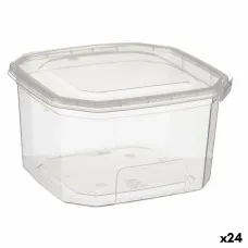 Rectangular Lunchbox with Lid Leknes BS750ROI Transparent polypropylene 750 ml 12,8 x 7,5 x 13,5 cm (24 Units)