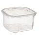 Rectangular Lunchbox with Lid Leknes BS750ROI Transparent polypropylene 750 ml 12,8 x 7,5 x 13,5 cm (24 Units)