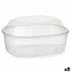 Rectangular Lunchbox with Lid Leknes BS1500ROIOV Transparent polypropylene 1,5 L 18 x 10,5 x 21,5 cm (8 Units)