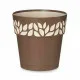 Self-watering flowerpot Stefanplast Cloe Brown Plastic 19 x 19 x 19 cm (12 Units)