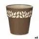 Self-watering flowerpot Stefanplast Cloe Brown Plastic 25 x 25 x 25 cm (6 Units)