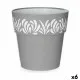 Self-watering flowerpot Stefanplast Gaia Grey Plastic 25 x 25 x 25 cm (6 Units)