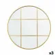 Wall mirror KM1371-G Golden Window 80 x 80 x 3 cm Circle (3 Units)