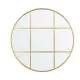 Wall mirror KM1371-G Golden Window 80 x 80 x 3 cm Circle (3 Units)