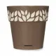 Self-watering flowerpot Stefanplast Cloe Brown Plastic 15 x 15 x 15 cm (12 Units)
