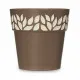 Self-watering flowerpot Stefanplast Cloe Brown Plastic 15 x 15 x 15 cm (12 Units)