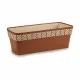 Self-watering planter Stefanplast Orfeo Terracotta Plastic 18 x 17 x 49 cm (12 Units)
