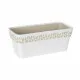 Self-watering planter Stefanplast Cloe White Plastic 13,3 x 12,3 x 29,3 cm (12 Units)