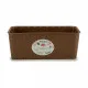 Planter Stefanplast Brown PVC 13 x 11 x 28,5 cm (12 Units)