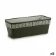 Self-watering planter Stefanplast Orfeo Anthracite Plastic 18 x 17 x 49,5 cm (12 Units)