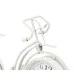 Table clock Bicycle White Metal 33 x 22,5 x 4,2 cm (4 Units)