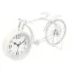 Table clock Bicycle White Metal 38 x 20 x 4 cm (4 Units)