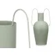 Vase With handles Green Steel 24 x 45 x 18 cm (4 Units)