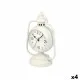 Table clock Lamp White Metal 17 x 25 x 11,3 cm (4 Units)