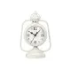 Table clock Lamp White Metal 17 x 25 x 11,3 cm (4 Units)