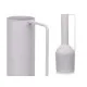 Vase Height Grey Steel 13 x 39 x 13 cm (6 Units)