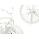 Table clock Bicycle White Metal 42 x 24 x 10 cm (4 Units)
