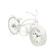 Table clock Bicycle White Metal 42 x 24 x 10 cm (4 Units)