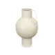 Vase Sphere Light brown Steel 15 x 23 x 13 cm (6 Units)