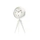 Table clock Tripod White Metal 14 x 30 x 11 cm (4 Units)