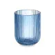 Vaso Rayas Azul Cristal 270 ml (6 Unidades)