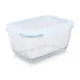 Lunch box Vivalto 90553 Transparent Silicone Borosilicate Glass 950 ml 18 x 8,8 x 13,5 cm (12 Units)