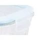 Lunch box Vivalto 90553 Transparent Silicone Borosilicate Glass 950 ml 18 x 8,8 x 13,5 cm (12 Units)