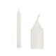 Set de Velas Blanco 2 x 2 x 15 cm (12 Unidades)