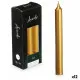 Candle Set Acorde 123-D-AR Golden 2 x 2 x 15 cm (12 Units)