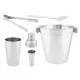 Cocktail Set Kinvara 1351-1850 Silver Stainless steel 250 ml 5 Pieces (6 Units)