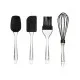 Set of Kitchen Utensils Kinvara KT151037 Silicone Plastic Bakery (6 Units)