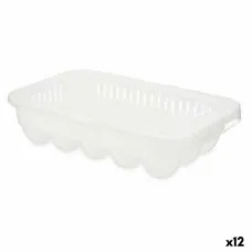Egg cup Kinvara 02 1067 White Transparent Plastic 17,5 x 7 x 28,5 cm (12 Units)